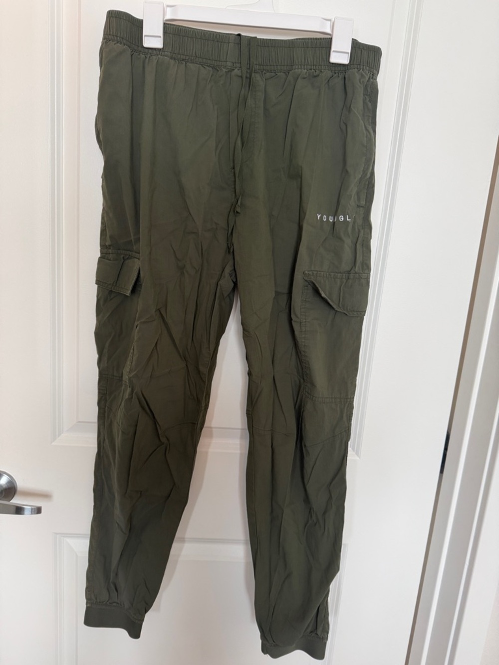 YoungLA Olive Green Cargo Joggers